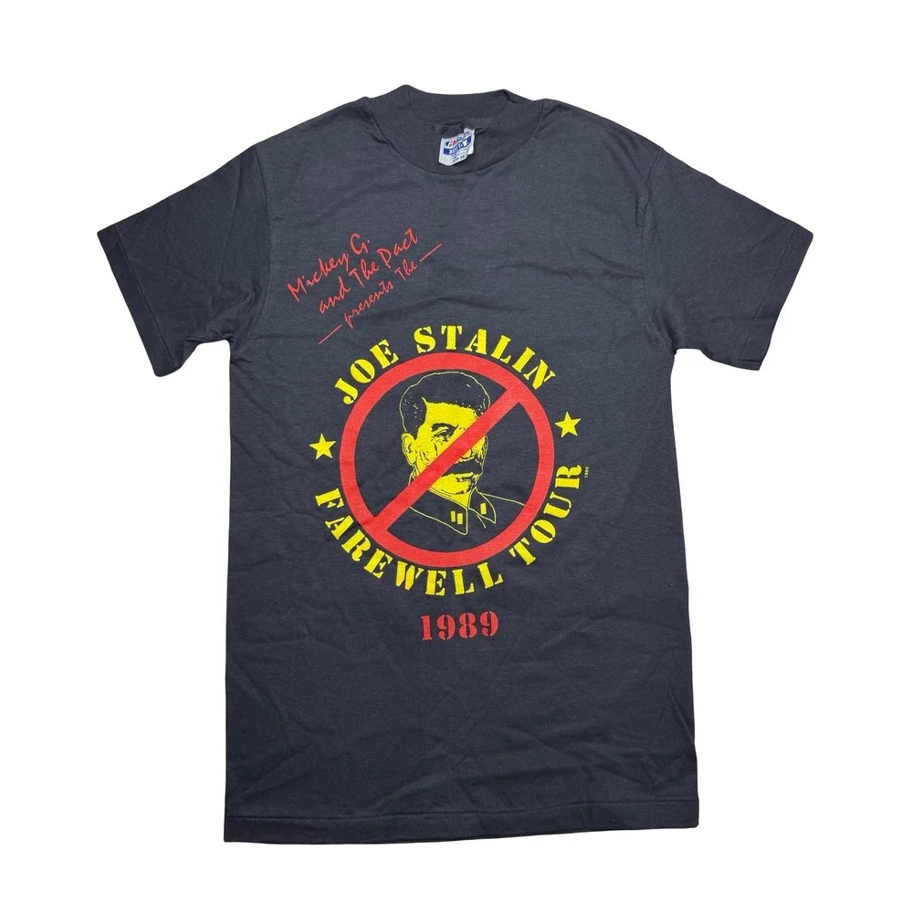 Vintage 80s Mikey G and the pact‎ x Joe Stalin farewell tour Soviet funny shirt